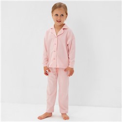 Пижама детская (рубашка и брюки) MINAKU, цвет розовый, рост 98 см