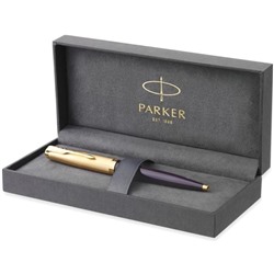Ручка шариковая Parker 51 Premium Plum GT М 1.0 мм, корпус из нержавеющей стали, чёрные чернила