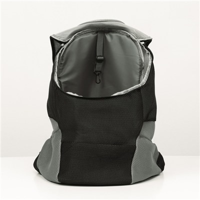 Рюкзак-переноска для животных, максимальный вес 22 кг, 41 х 24 х 55 см, чёрный