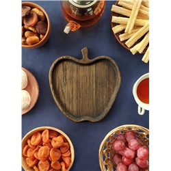 Тарелка двухсторонняя деревянная «Яблоко»