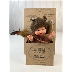Кукла "Гном-троглодит", с копьем, зевает, 18 см, арт. 145-4