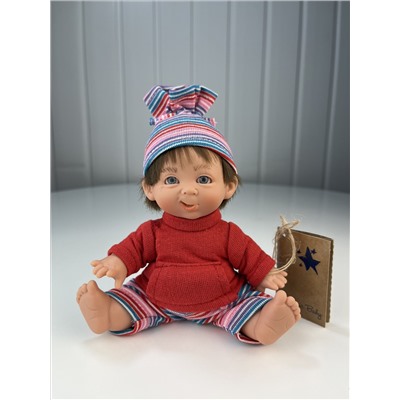 Кукла Джестито "Инфант", 18 см, в полосатых штанишках, ухмыляется, арт. 10000U-20