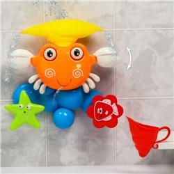 Набор игрушек для ванны «Крабик- мельница», цвет МИКС