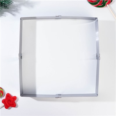 Форма для выпекания квадрат "Merry Christmas", 15-28 х 5 см