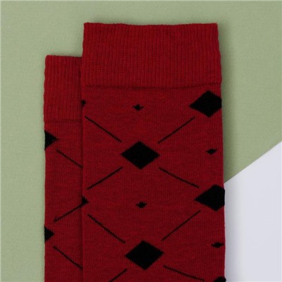 Носки Pattern bordo р. 39-40 (24-26 см)