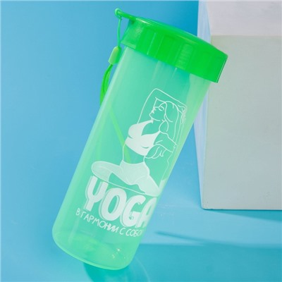Бутылка для воды "Yoga", 470 мл