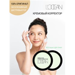 L'OCEAN Консилер для лица КРЕМОВЫЙ Perfection Cover Foundation #20 Aqua Light Green, 16 г