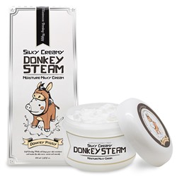 Elizavecca Крем для лица ОСЛИНОЕ МОЛОКО Silky Creamy Donkey Steam Moisture Milky, 100 мл