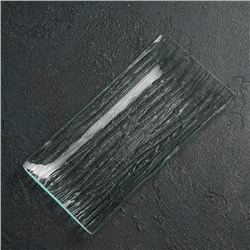 Блюдо стеклянное сервировочное Magistro «Акцент», 19,5×9,5 см, цвет прозрачный