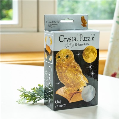 Crystal Puzzle Сова янтарная, 3D-головоломка