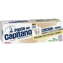 Pasta del Capitano Зубная паста Teeth and Gums Protection Turmeric & Propolis / Комплексная Защита, Куркума и Прополис 100 мл