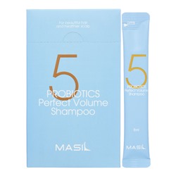 MASIL Шампунь для увеличения объема волос ПРОБИОТИКИ Masil 5 Probiotics Perfect Volume Shampoo, 8 мл х 20 шт.