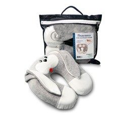 Анатомическая  подушка для путешествий Турист  «Заяц»