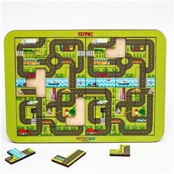 Логическая игра WOODLANDTOYS 65104 Тетрис большой Карта города