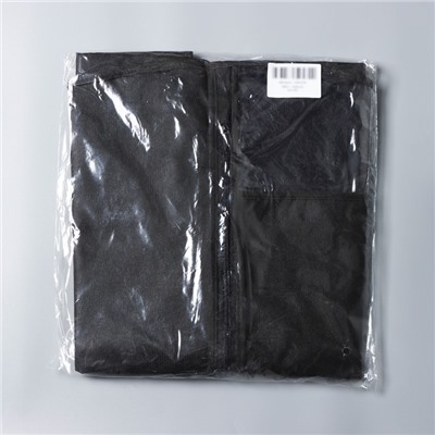 Чехол для одежды, 60×100 см, цвет чёрный