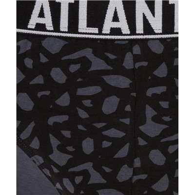 Мужские трусы слипы спорт Atlantic, набор 3 шт., хлопок, темный хаки + графит, 3MP-151