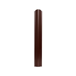 Штакетник пластиковый, ширина 8 см, высота 60 см, набор 10 шт, цвет коричневый