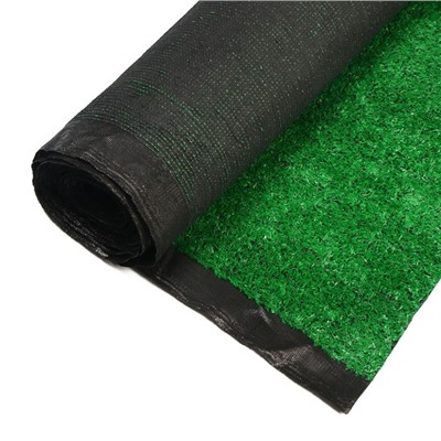 Газон искусственный, ворс 10 мм, 2 × 5 м, тёмно-зелёный
