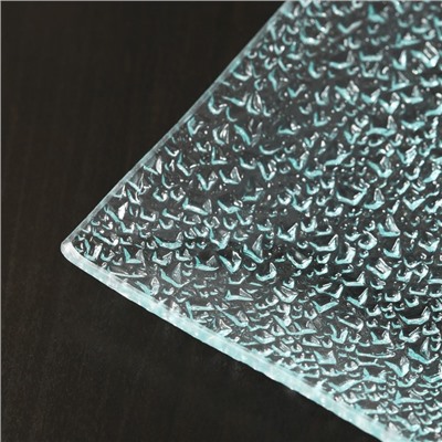 Блюдо стеклянное сервировочное Magistro «Текстура», 19,5×9,5 см, прямоугольное