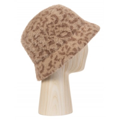 Шляпа жен. полиэстер LB-A53051 beige/camel