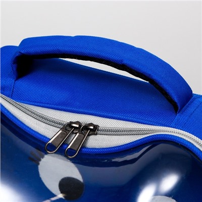 Рюкзак для переноски животных "Котик", прозрачный, 34 х 25 х 40 см, синий
