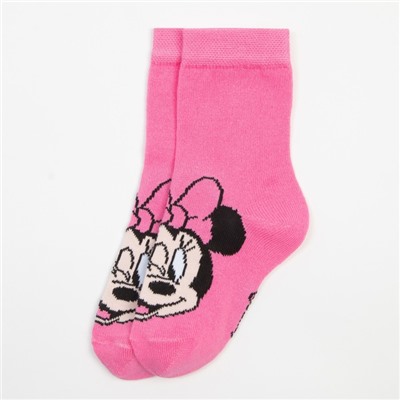 Носки для девочки «Минни Маус", DISNEY, 12-14 см, цвет розовый