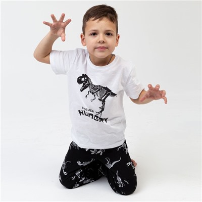 Пижама детская для мальчика KAFTAN "Динозавры" рост 86-92 (28)