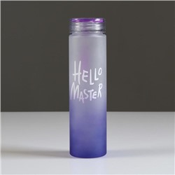 Бутылка для воды "Hello Master", 500 мл, 22 х 6 см, микс