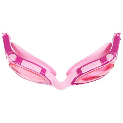 Очки для плавания ONLYTOP, беруши, UV защита, цвет розовый