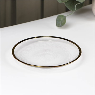Тарелка стеклянная пирожковая Magistro «Алькор», 15,5×2,2 см