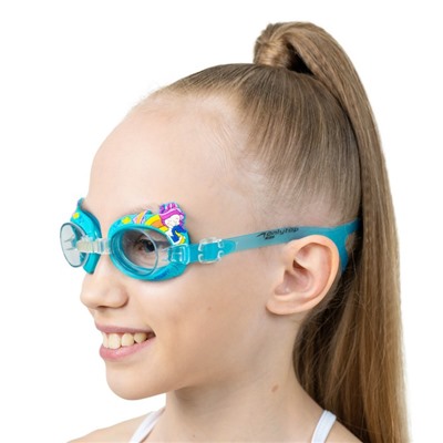 Очки для плавания детские ONLYTOP «Русалки», цвет голубой, уценка