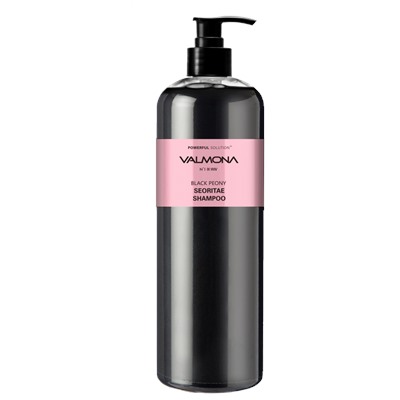 VALMONA Шампунь для волос ЧЕРНЫЙ ПИОН/БОБЫ Powerful Solution Black Peony Seoritae Shampoo, 480 мл