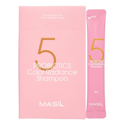 MASIL Шампунь для окрашенных волос с защитой цвета Masil 5 Probiotics Color Radiance Shampoo, 8 мл х 20 шт.