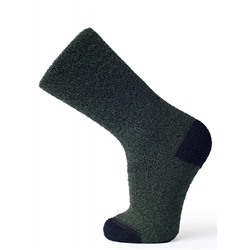 Носки детские из шерсти мериноса для резиновых сапожек серии THERMO+, цвет зеленый