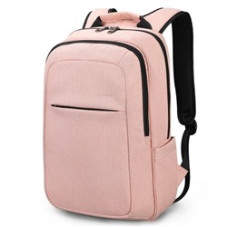 B3090BB Рюкзак Tigernu, 2 отдела на молнии, цвет розовый (15.6"), 32х15х47см