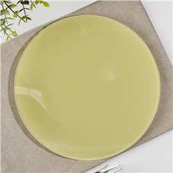 Тарелка Доляна «Пастель», d=21,5 см, цвет жёлтый