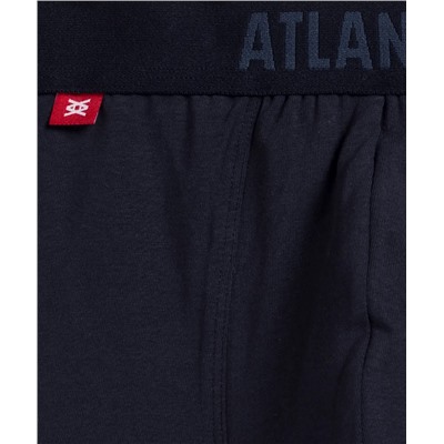 Мужские трусы шорты Atlantic, набор из 3 шт., хлопок, небесно-голубые + темно-синие + графит, 3MH-187