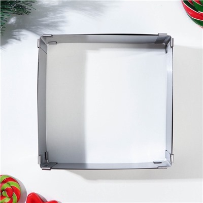 Форма для выпекания квадрат "Merry Christmas", 15-28 х 5 см