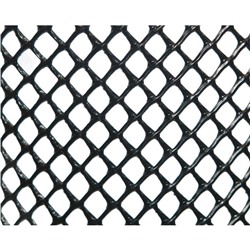 Сетка для защиты саженцев, с креплениями, 0.8 × 5 м, ячейка 7 × 7 мм, цвет чёрный