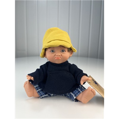 Кукла Джестито "Инфант", 18 см, в брюках в клетку, недовольный арт. 10000U-10