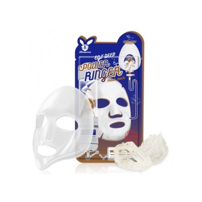 [Elizavecca] НАБОР Тканевая маска для лица ЭПИДЕРМАЛЬНЫЙ ФАКТОР EGF Deep Power Ringer Mask Pack, 10 шт