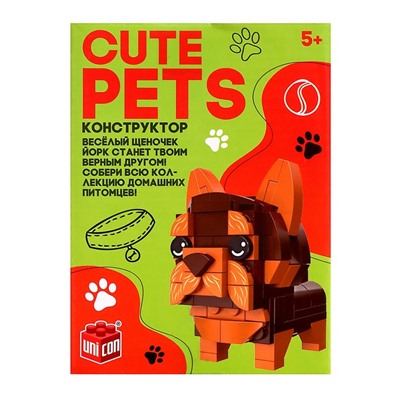 Конструктор Cute pets, Йорк, 113 деталей