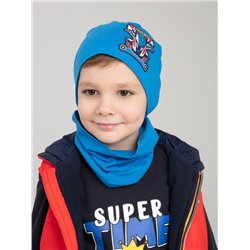Комплект трикотажный для мальчика: шапка, снуд