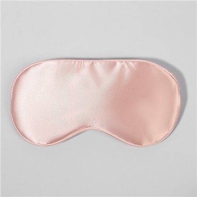 Маска для сна «ШЁЛК», 20 × 10,5 см, резинка одинарная, цвет розовый