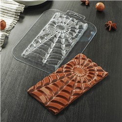 Форма для шоколада и конфет «Плитка Лучи Добра», 17×8,5×0,8 см, цвет прозрачный