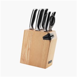 Набор из 5 кухонных ножей Ursa ножниц и блока для ножей с ножеточкой
