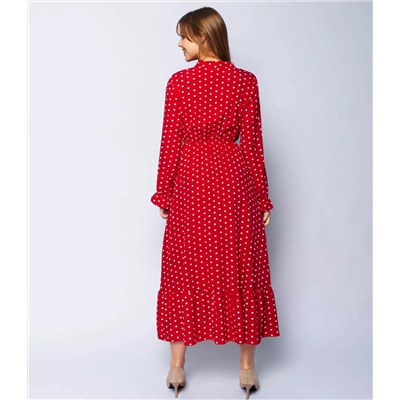 Платье #779-3, красный