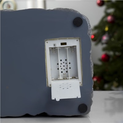 Светодиодная фигура «Новогодний фонтан» 23 × 18 × 13 см, полистоун, батарейки ААх3 (не в комплекте), USB, свечение тёплый белый