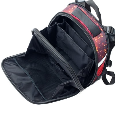 Рюкзак каркасный Probag "Тачка" 38 х 30 х 16 см, эргономичная спинка, чёрный, красный