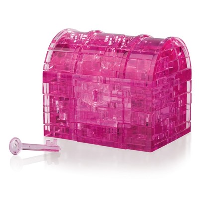 Yuxin 3D-Пазл "Сундук" Розовый Crystal Puzzle